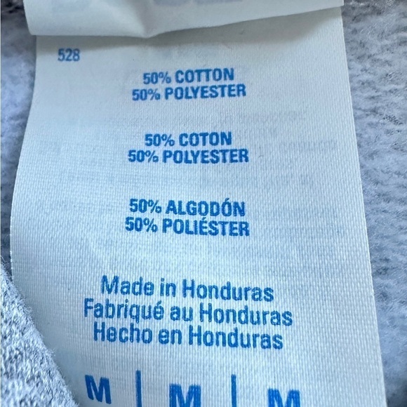 PORT & COMPANY, ADULT UNISEX, CORE FLEECE, PULLOVER HOODIE. GREY COLOR. SIZE M - Picture 5 of 5